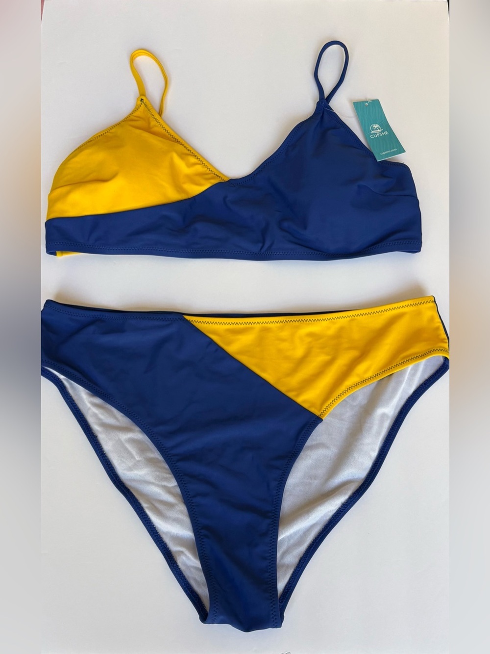 Cupshe Color-block Bikini Set